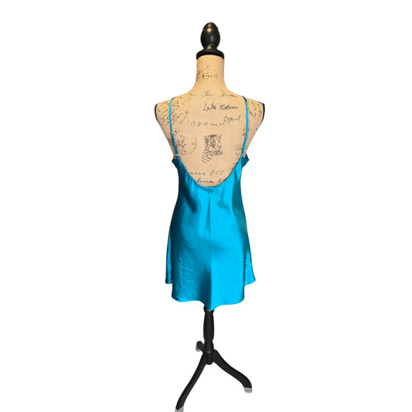 iCollection teal polyester nightie, size s/m - Picture 2 of 5